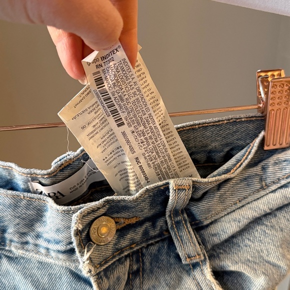 Zara Light Blue Denim Skirt - Picture 5 of 5